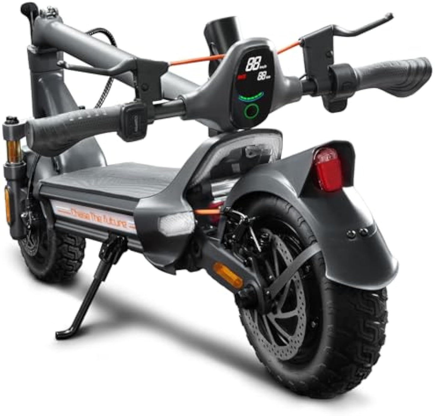 Electric Scooter, 1200W Motor, MAX 50 Miles Long Range & 31 mph Top Speed, with 10.5" Off Road Tires, Dual Brake & Dual Suspension Commuting E-Scooter for Adults and Teens